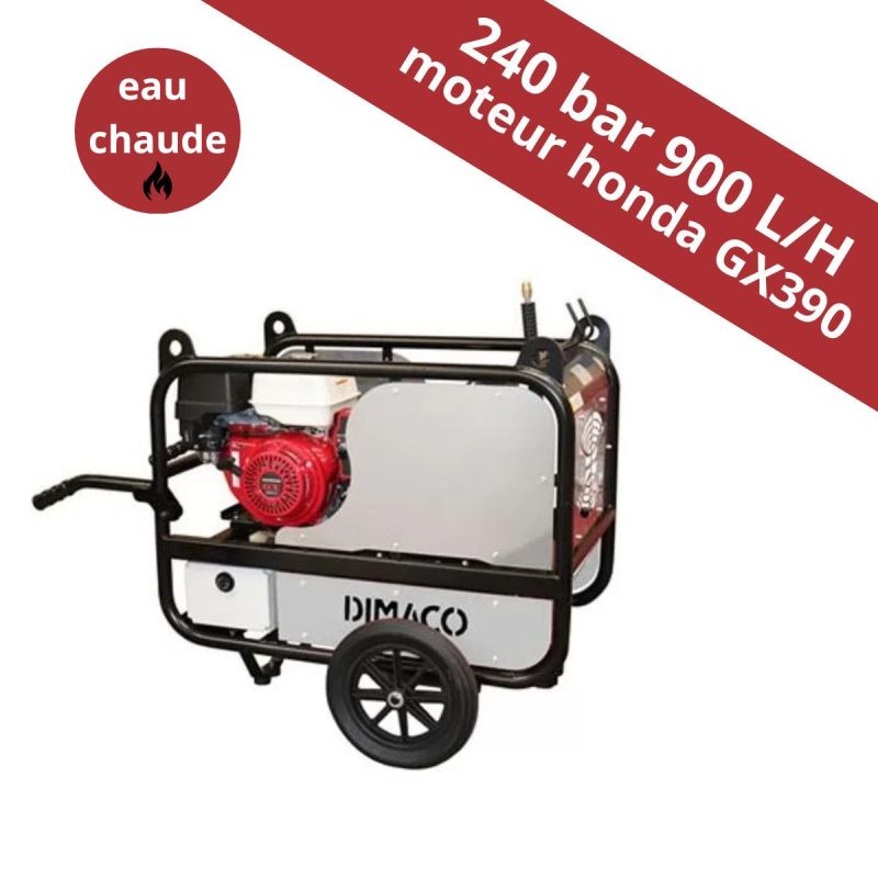 Item Nettoyeur eau chaude 15L/min 240 bar Thermique – DIMACO