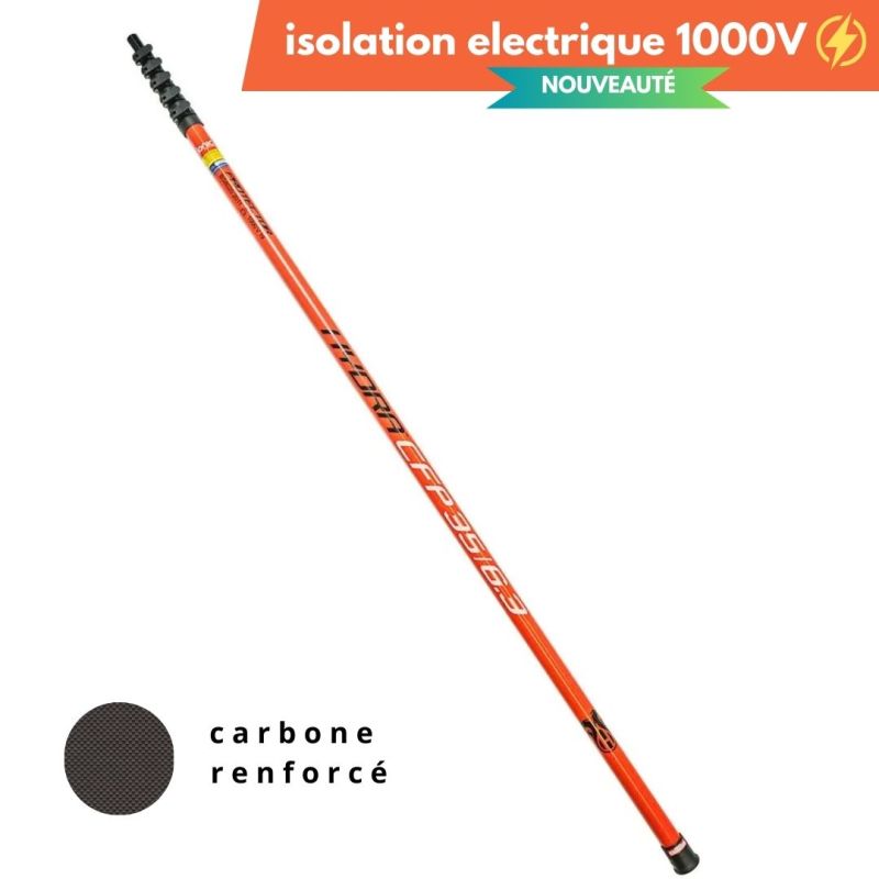 Item Perche télescopique carbone renforcée Hydra 23m20