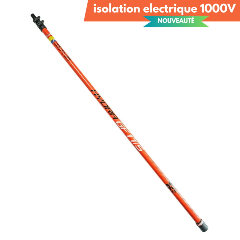 Item Perche télescopique Hydra fibre de verre 4m10 à 8m60 / 1m58 fermée