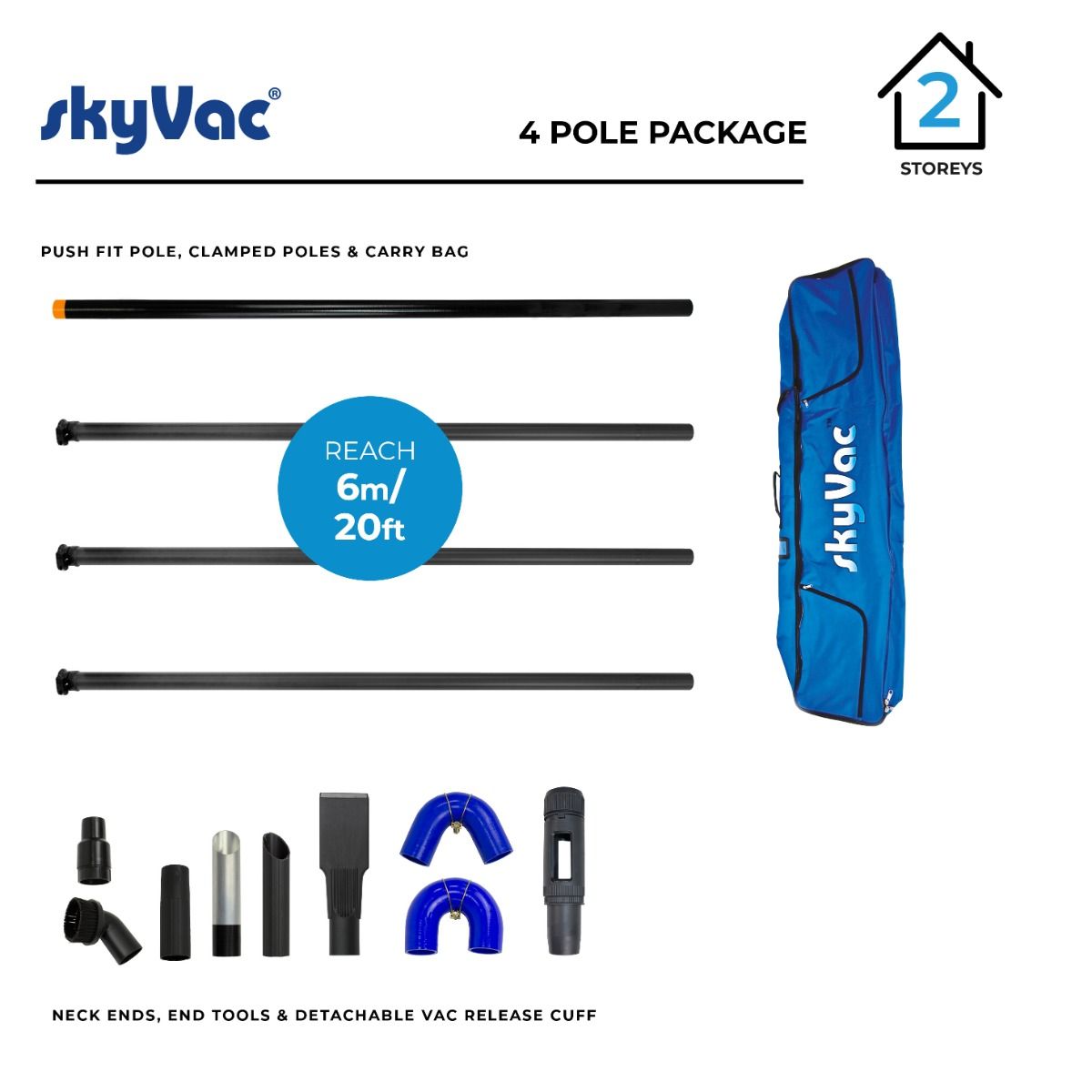 Item skyVac® kit Section d'aspiration à pinces 44 mm