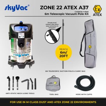 photo skyVac Atex A37 kit 9m Section d'aspiration avec sécurité