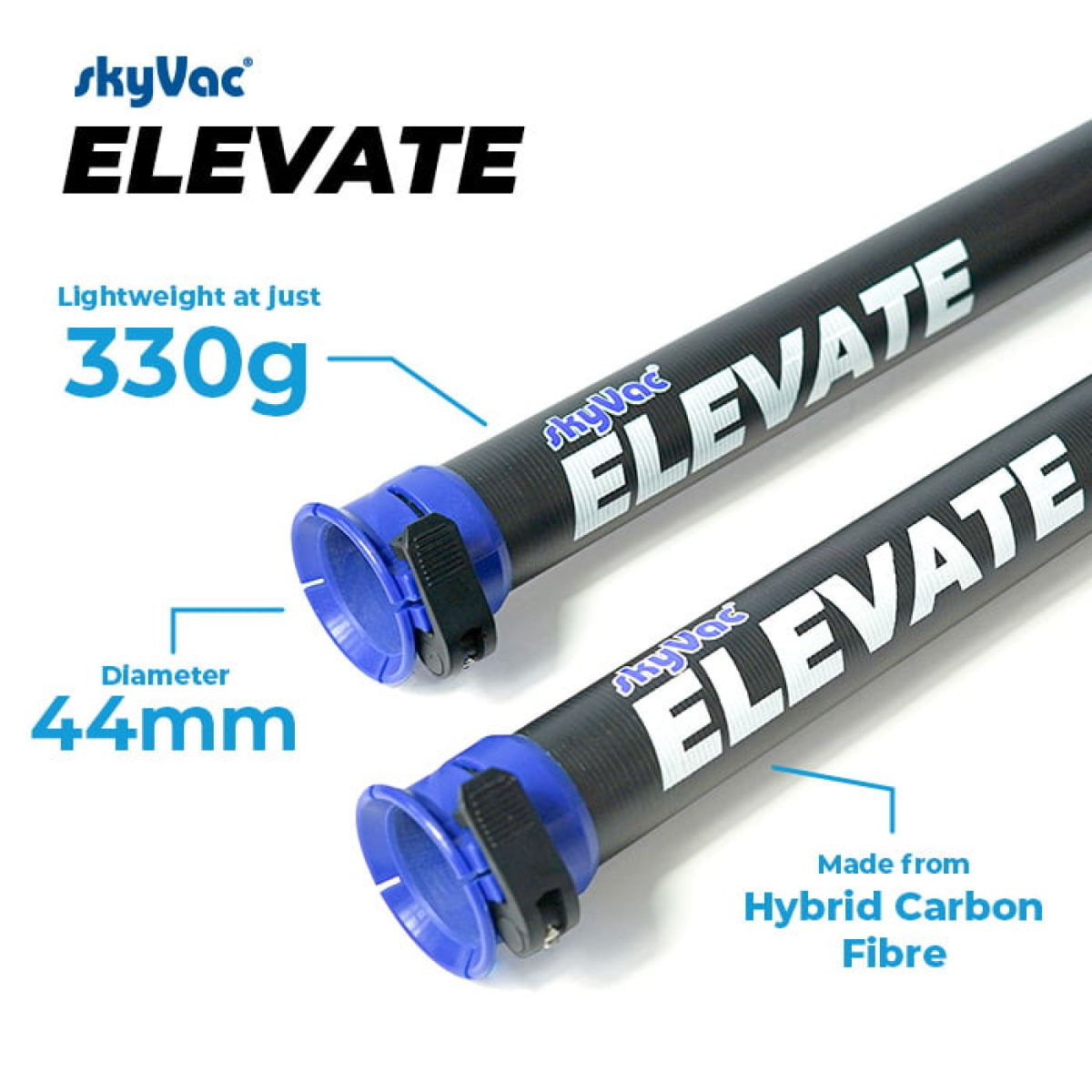 skyVac Internal kit 6m sections d'aspiration à pince Elevate